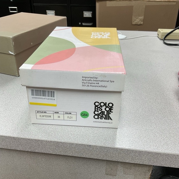 NWT Colors Of California Womens Slides Size 36 - Picture 3 of 3